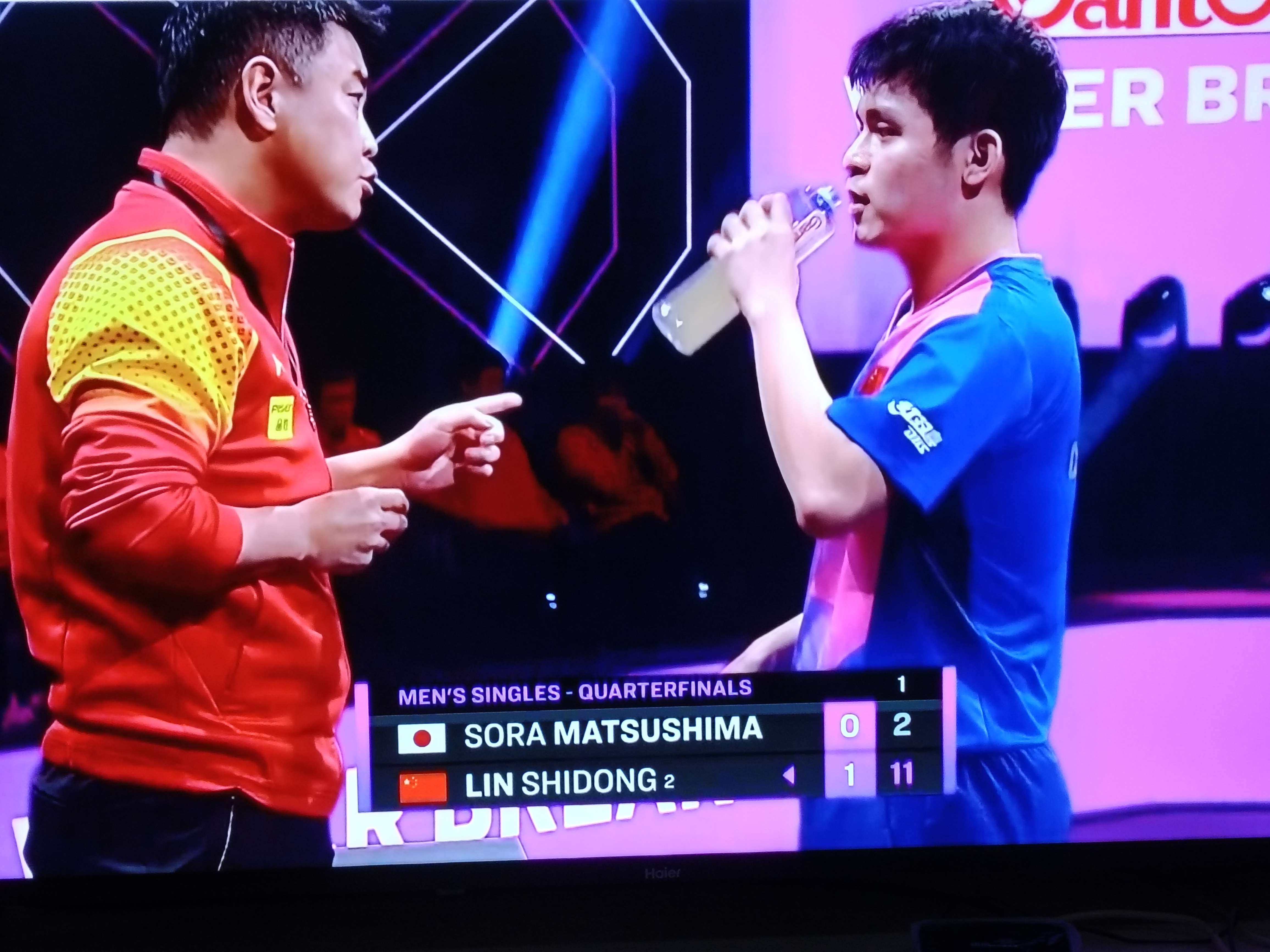 关于日本乒乓球队力克奥地利乒乓球队，许昕送出助攻的信息